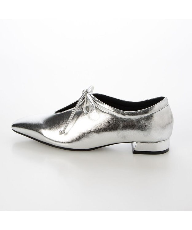 MODE ET JACOMO <carino>フレンチスクエアフラットシューティ シルバー