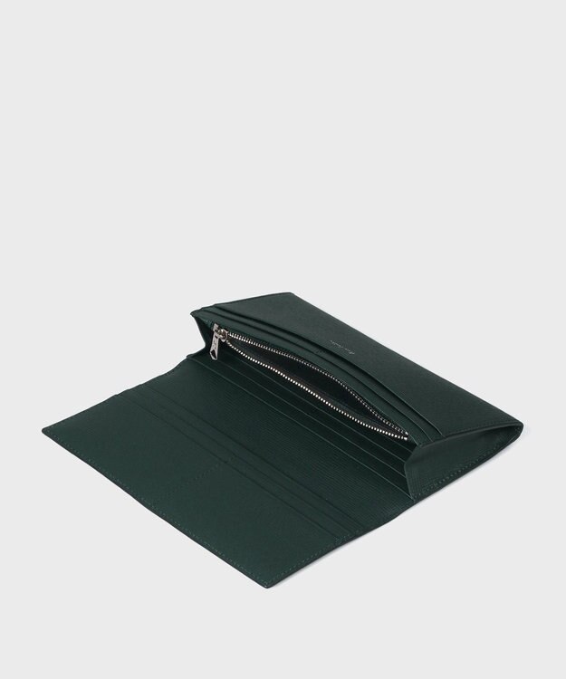 Paul Smith メタルクロップドロゴ 長財布 ダークグリーン
