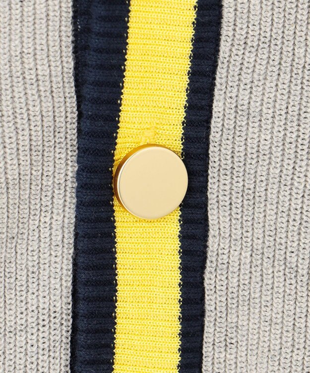 J.PRESS YORK STREET 【UNISEX】コットンベーシック カーディガン ライトグレー系