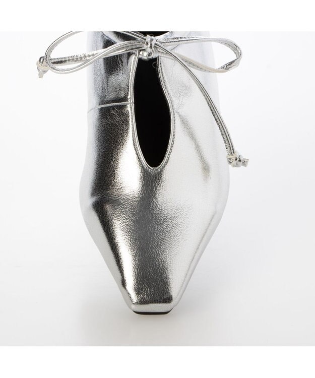 MODE ET JACOMO <carino>フレンチスクエアフラットシューティ シルバー