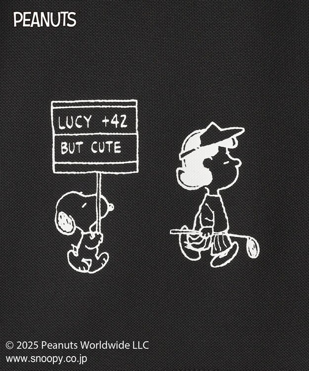 23区GOLF 【WOMEN】『PEANUTS』コラボプリントポロ ブラック系