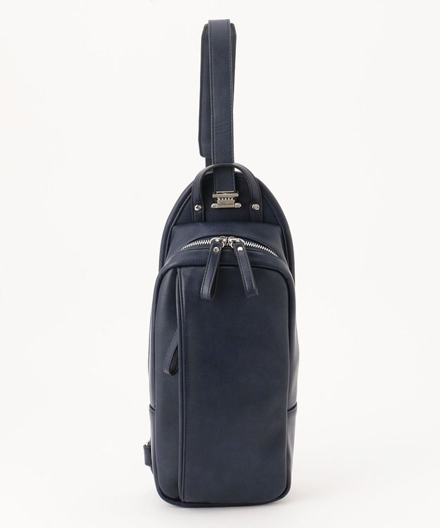 UNBILLION Otias アンティークタイプ合皮ボディバッグ ネイビー