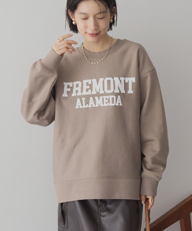 AMERICAN HOLIC FREMONT ロゴスウェットプルオーバー Gray Beige