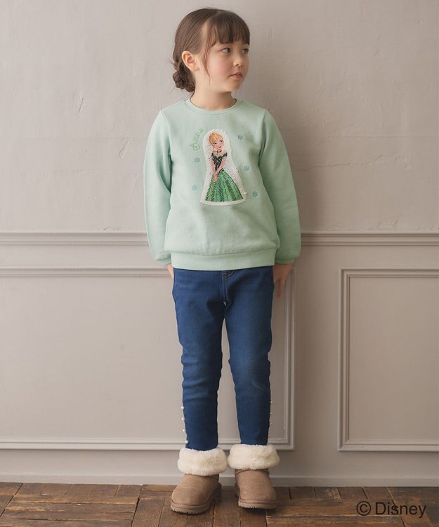 ANY KIDS 【Disney（ディズニー）】FROZEN / ミラクルスパンコール トレーナー ミント<アナ>