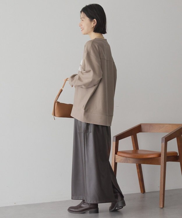 AMERICAN HOLIC FREMONT ロゴスウェットプルオーバー Gray Beige