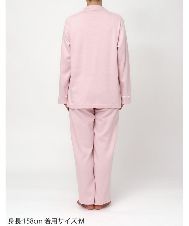 ワコール／睡眠科学 パジャマ 綿100%(本体) あったか 長袖 長ズボン レディース YDW450 睡眠科学／ワコール ピンク