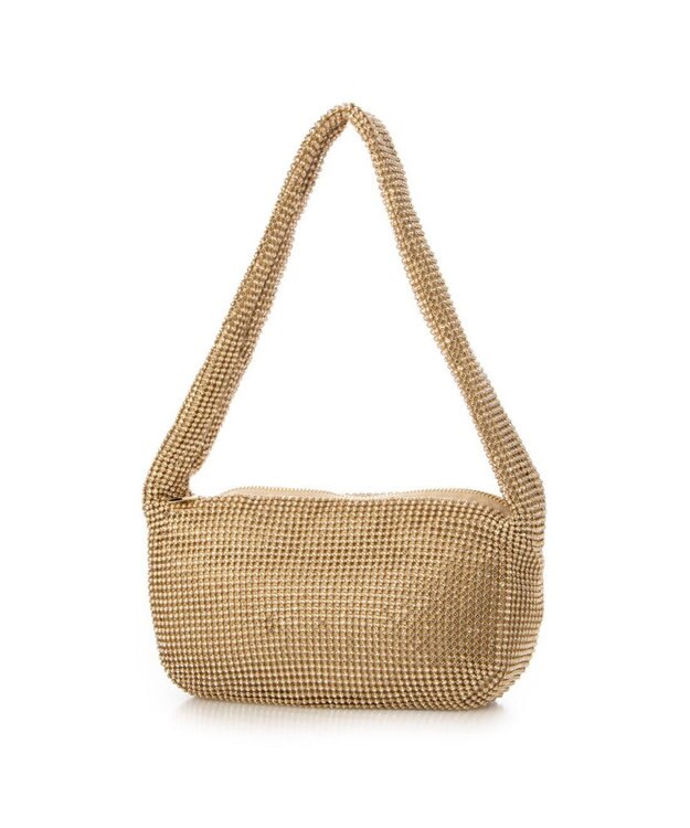 UNBILLION カシュカシュ cachecache / メタルメッシュミニバッグﾞ ゴールド