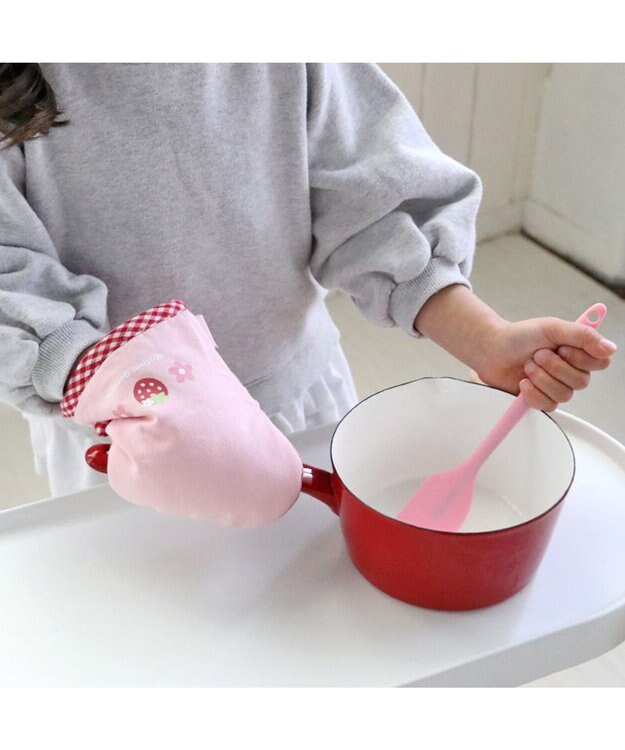 Mother garden マザーガーデン 野いちご ミトン ピンク（淡）