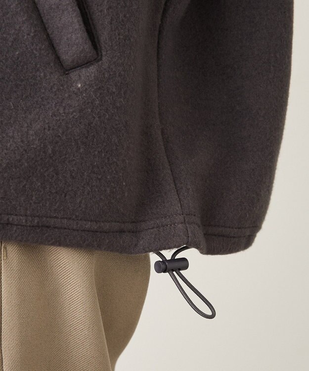 CRAFT STANDARD BOUTIQUE 起毛ハーフジッププルオーバー Charcoal Gray