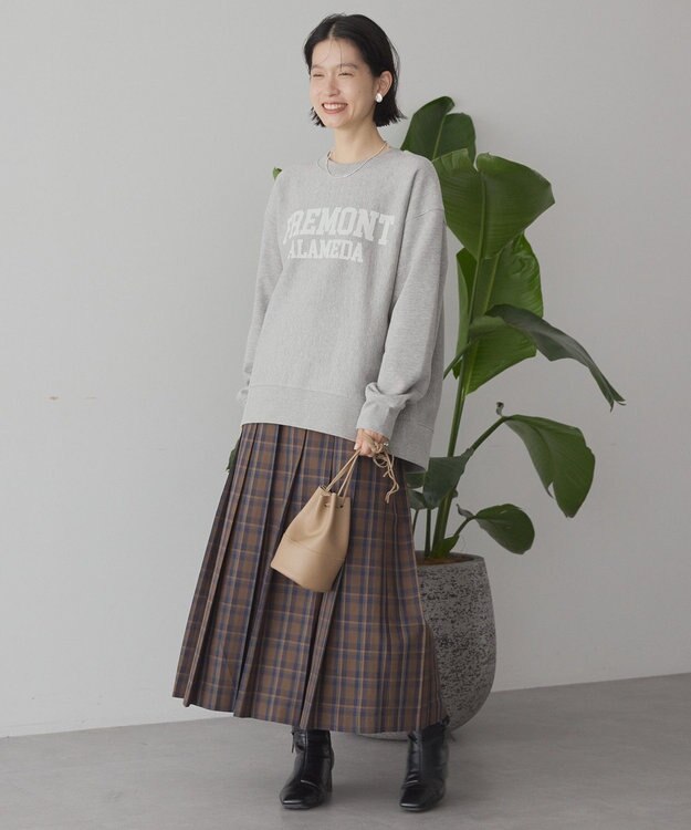 AMERICAN HOLIC FREMONT ロゴスウェットプルオーバー Light Gray Mixture