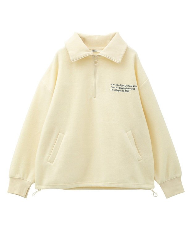 CRAFT STANDARD BOUTIQUE 起毛ハーフジッププルオーバー Ivory