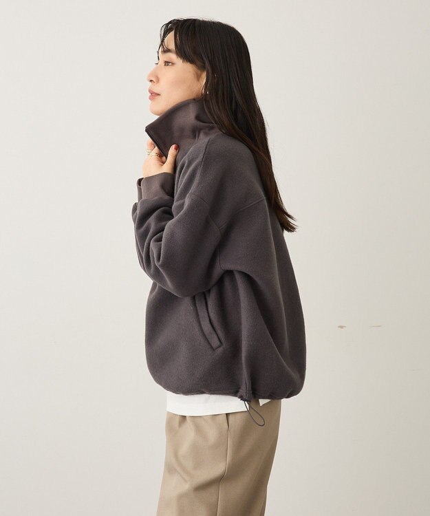CRAFT STANDARD BOUTIQUE 起毛ハーフジッププルオーバー Charcoal Gray