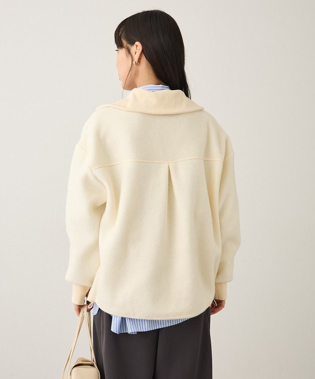 CRAFT STANDARD BOUTIQUE 起毛ハーフジッププルオーバー Ivory