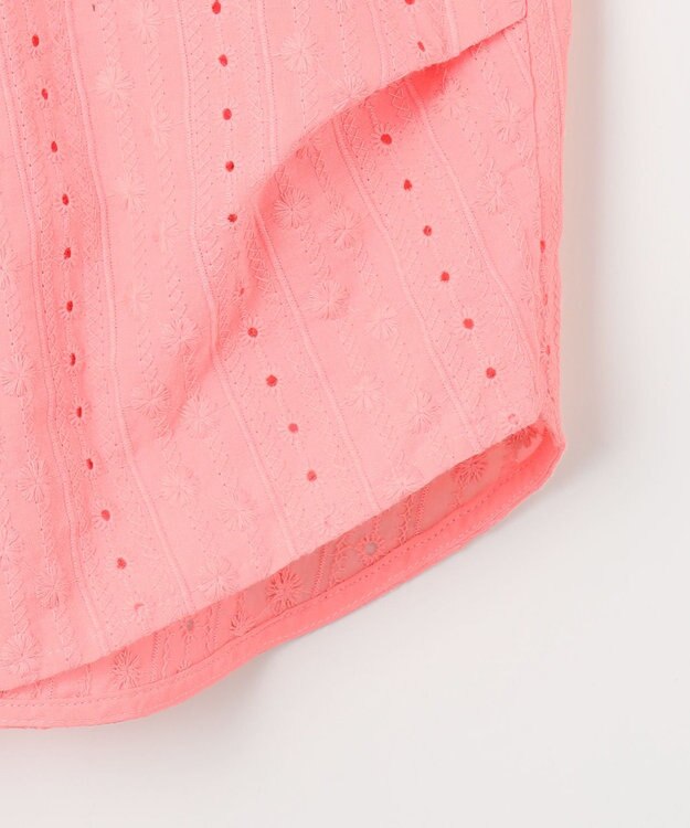 組曲 エンブロイダリーレース ブラウス ピンク系