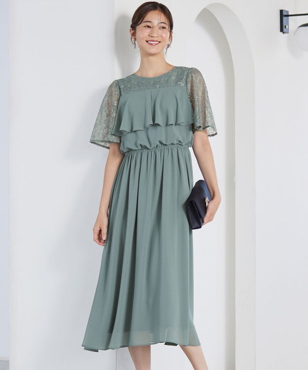 ANY SIS 【Lily Calin】ラッフルディテール ドレス