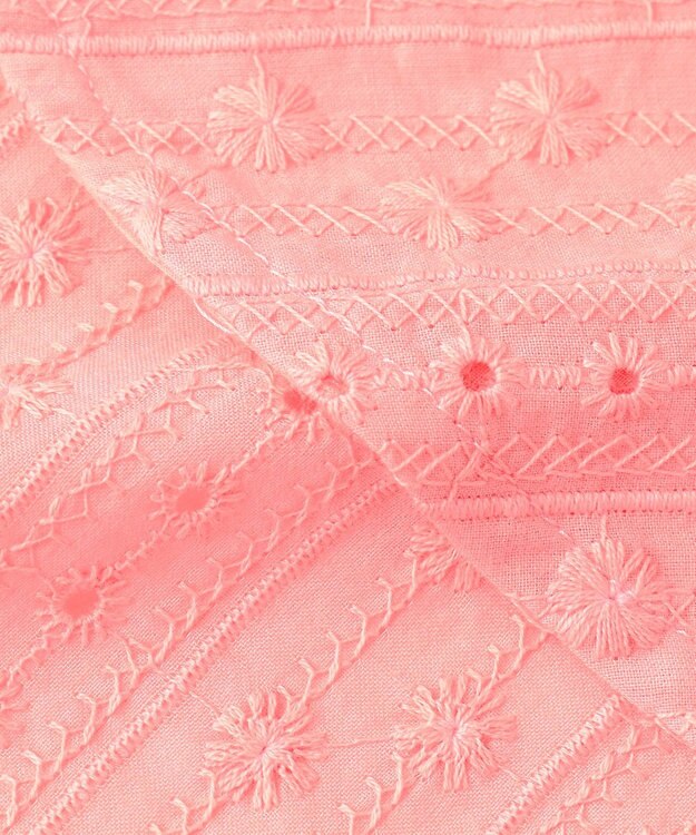 組曲 S エンブロイダリーレース ブラウス ピンク系