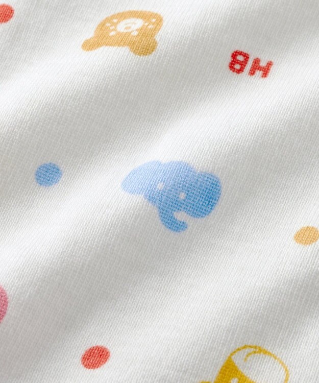 MIKI HOUSE HOT BISCUITS 【60-70cm】 半袖ボディシャツ(前開き) ブルー