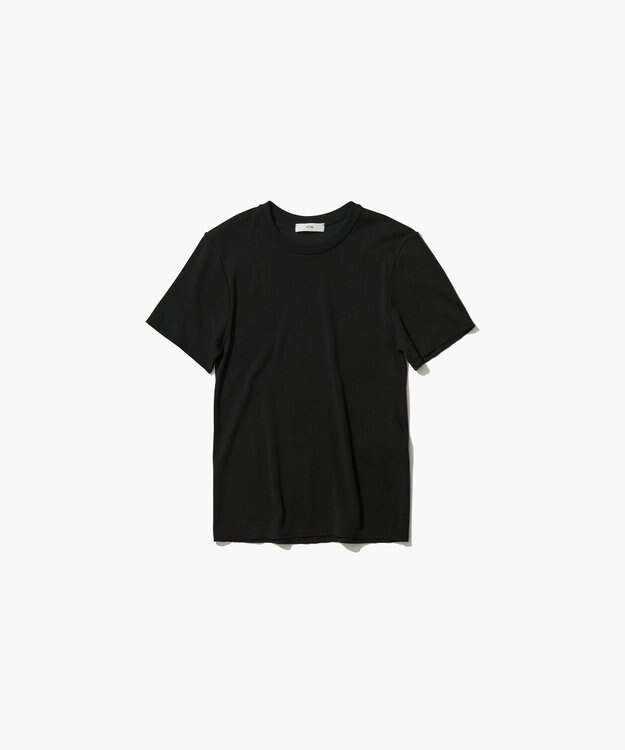 ATON FRESCA CIRCULAR RIB | パーフェクトフィットプルオーバー BLACK