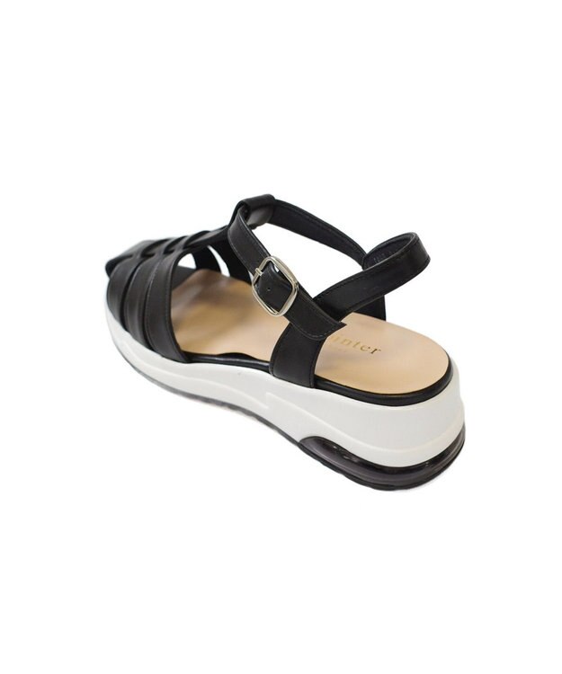 Pointer 日本製 本革グルカスポーツサンダル ブラック