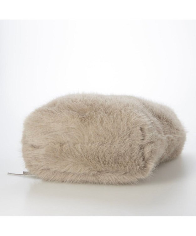 UNBILLION カシュカシュ cachecache / フリルワンハンドルエコファートート ライトグレー