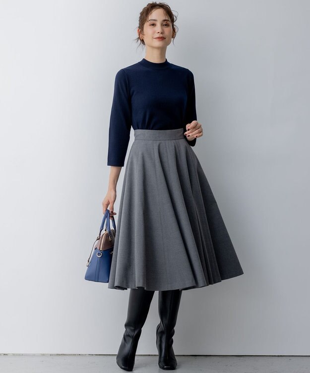 組曲 S 【WEB限定・2SET】ベーシックツイン ニット ネイビー系