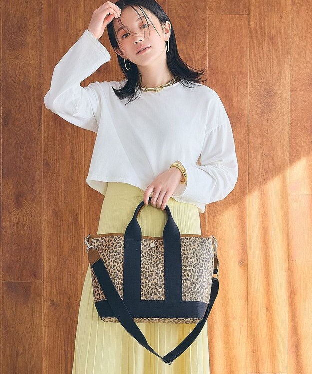 TOPKAPI 【Breath TOPKAPI】SCOTCH GRAIN スコッチグレイン 2wayトート バッグ M レオパード ベージュ