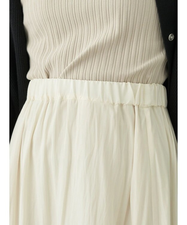 earth music&ecology ランダムティアードボリュームスカート Cream