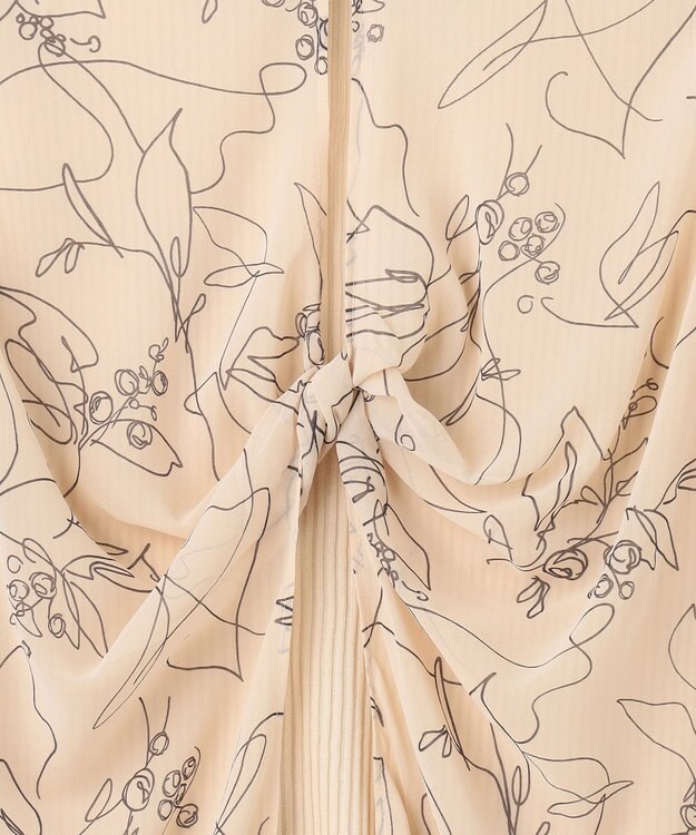 BEIGE， 【S-size】GINGKO / ドッキングニット Ecru