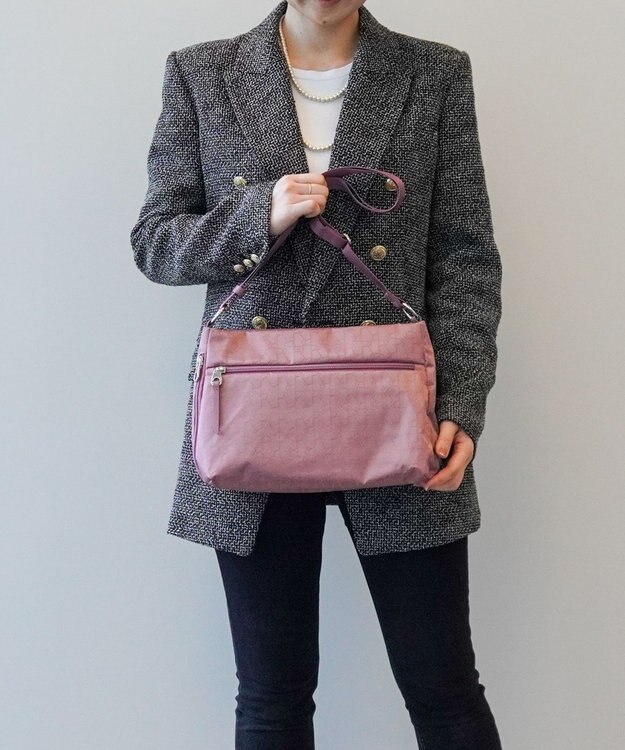 ACE BAGS & LUGGAGE PROGRES プログレ プリエ ショルダーバッグ ２WAYショルダー 68165  レディース 強撥水機能 ピンク