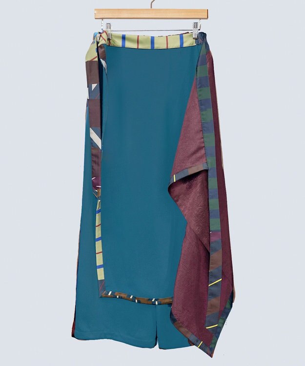 COQ MULTI WAY SAILER ラップスカート付きパンツ ブルー