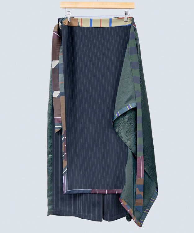 COQ MULTI WAY SAILER ラップスカート付きパンツ ネイビー