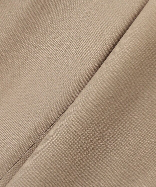 自由区 【XSサイズ～/洗える/セット可】キュプラリネンシャンタン ワイドパンツ ベージュ系