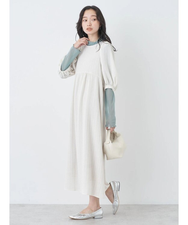 earth music&ecology シアーハイネックメロープルオーバー Mint