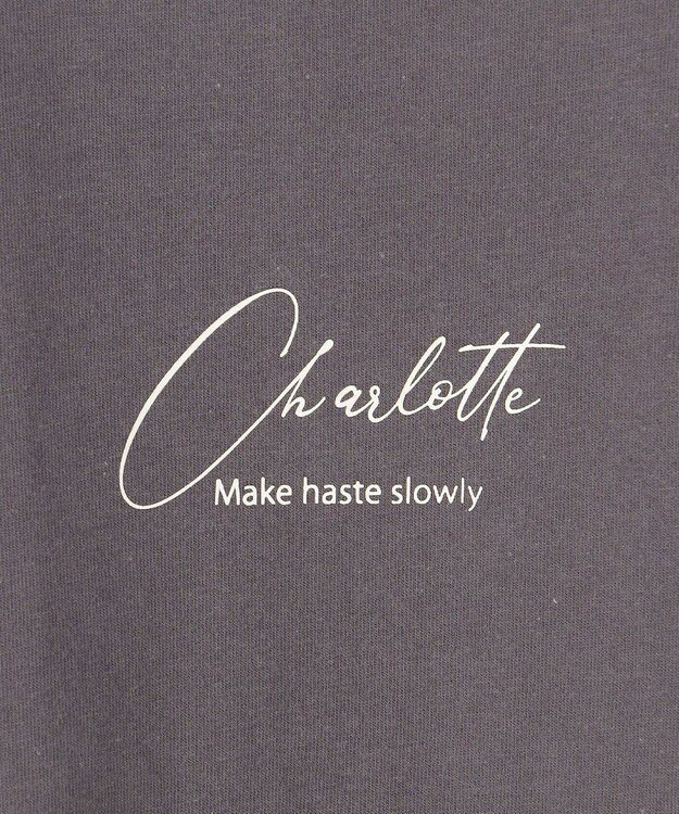 Feroux スクリプトプリント Tシャツ グレー系