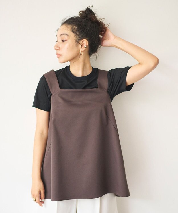 #Newans チュニックビスチェ ブラウン
