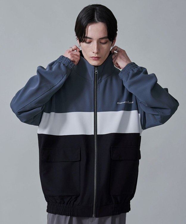 WEGO TRスタンドブルゾン サックス