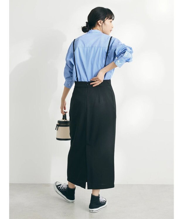 CRAFT STANDARD BOUTIQUE ジョーゼットタイトスカート Black