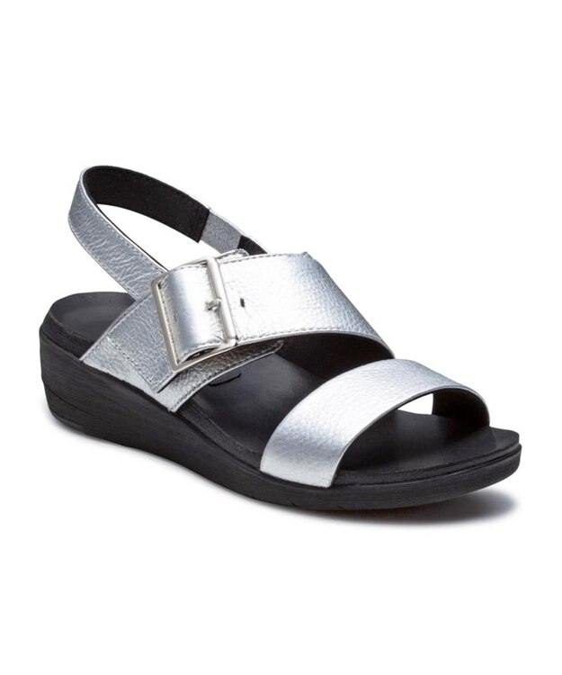 REGAL FOOT COMMUNITY 【リーガルレディース】F04S ベルトサンダル シルバー