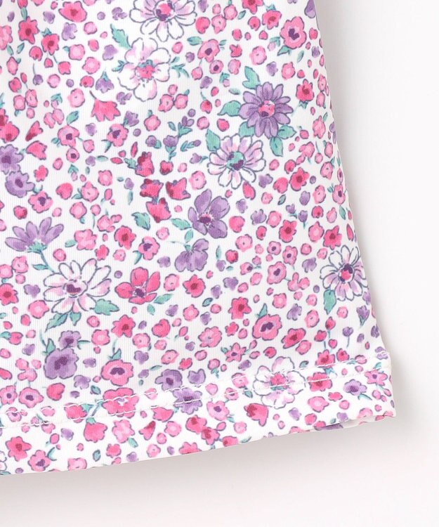 組曲 KIDS 【UVカット】【SS-Lサイズ】トロピカルフラワー スイムウェア(ワンピース) ピンク