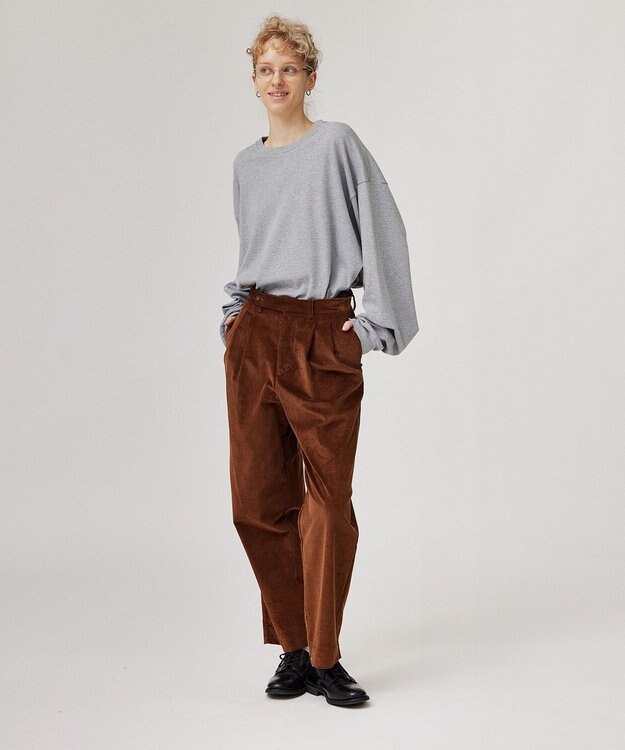 LENO CREWNECK PULLOVER《UNISEX》クルーネックカットソー HEATHER GRAY