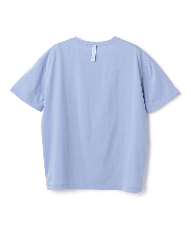 BEIGE， STELLERITE / コットンロゴTシャツ Sax