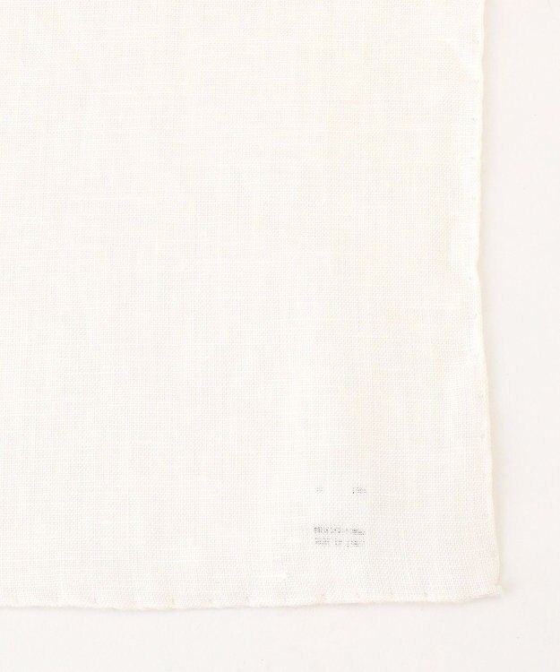 J.PRESS MEN 無地リネンチーフ ホワイト系