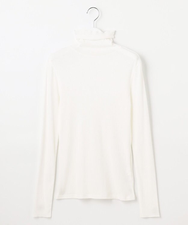 23区 【SLOW/一部店舗限定】新色追加！シアーリブロンTEE タートルネック カットソー ホワイト系