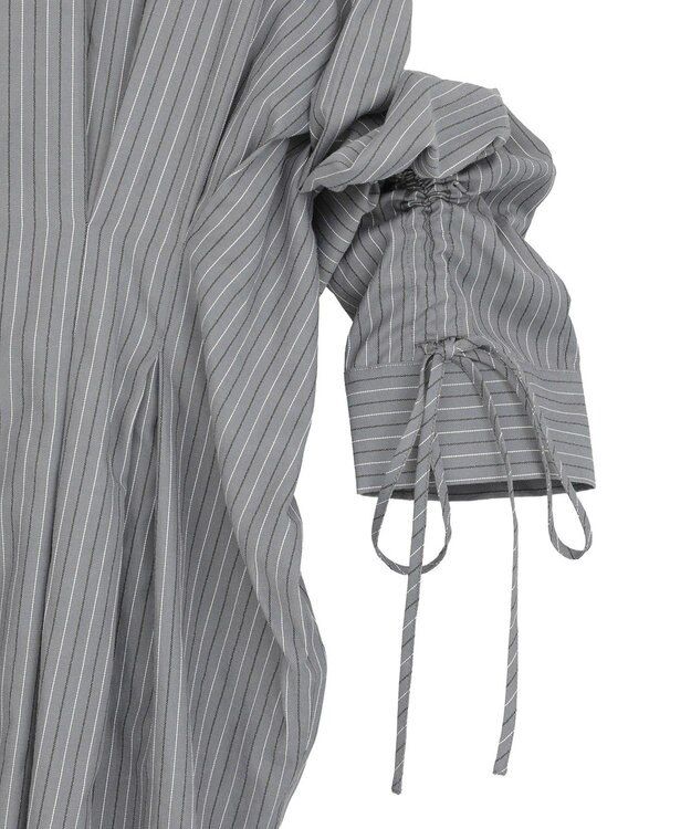 Green Parks ドロストシャーリングウエストタックシャツ Charcoal Gray