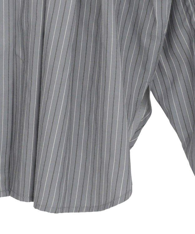 Green Parks ドロストシャーリングウエストタックシャツ Charcoal Gray