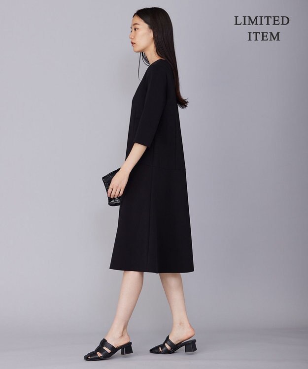 ICB 【WEB限定】コットンコンプレッシャー ワンピース ブラック系