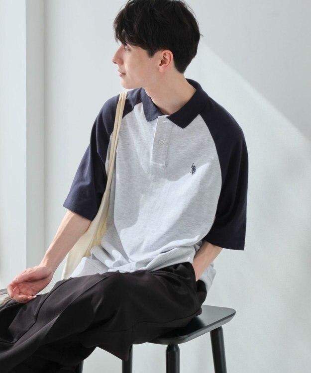 WEGO 【ユニセックス着用ITEM/MLサイズ展開】別注USPOLO　ヘビーウェイトポロT グレーその他