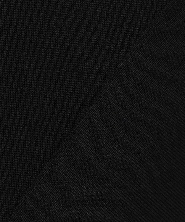 組曲 S 【WEB限定】ライトスポンディッシュ ポロ襟ニット ブラック