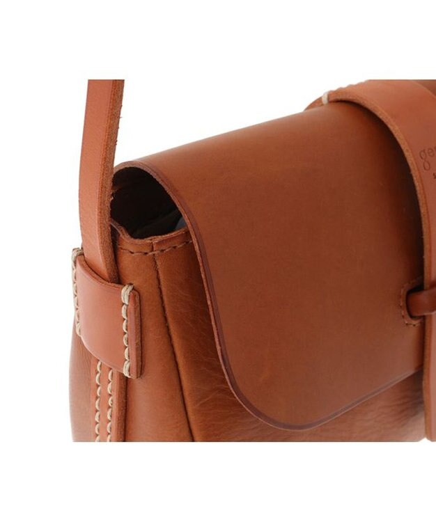 genten サドルベルト ヌオーバ 横型コンパクトショルダーバッグ チャ