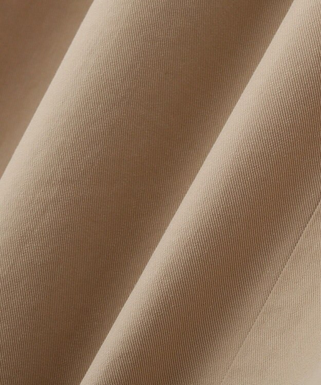 Green Parks 綿混やわらかタッチタックスカート Beige